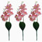 NatureMan 3 fiori artificiali Phaleanopsis orchidee finte, rami alti 45,7 cm, per decorare casa, bonsai, giardino, (rosa)