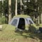 vidaXL Familienzelt, Campingzelt 6 Personen, Gruppenzelt Quick Release Wasserdicht, Outdoor Zelt mit Abnehmbarem Überzelt Insektenschutz, Blau
