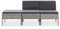 Willood 3-TLG. Gartenmöbel Garten-Lounge-Set mit Auflagen Lounge Sitzgruppe Gartenset Rattanmöbel Gartensofa Sitzgarnitur Rattansofa Poly Rattan Grau