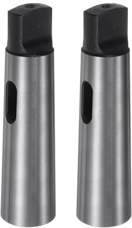 sourcing map 2PCS Morse Taper Adapter MT4-MT2 Accuracy 0.02mm High-Carbon Steel Drill Sleeve Reducing Morse Taper Center Sleeve Reducing Drill Chuck Sleeve for Lathe Milling Part