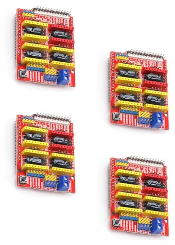 4-Stück A4988 V3 Graviermaschine Erweiterungsplatte 3D Drucker A4988 Treiberplatine A4988 Schrittmotorantrieb für Arduino