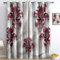 Vorhänge Blickdichte mit Ösen Gardinen H166 x B75 cm (2er Pack), Orientalische Seidenblumen Verdunkelungsvorhang Thermovorhang für Schlafzimmer Wohnzimmer Weiß