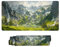 GrüN Mauspad xxl Mauspad Schreibtischunterlage 700x300 Genähte Kanten Mauspad, Gummibasis Landschaft Gaming Mauspad Stabiler Halt auf Glatten Oberflächen Verbessert Präzision für PC, Laptop N-G