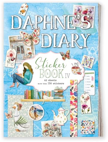 Daphne's Diary Libro di adesivi | 750 adesivi creativi | Ideale per diari, scrapbook e bullet journals | Un libro ispiratore pieno di illustrazioni artistiche, adesivi decorativi e stile di vita |