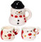 Juego de té de casa de muñecas de 3pcs Mini, Juego de té en Miniatura de casa de muñecas a 1:12, Juego de Cocina Miniatura de casa de muñecas Linda, Juego de Decoraciones de Navidad de muñecas,