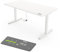 Yaasa Desk Pro Elektrisch Höhenverstellbarer Schreibtisch Weiß/Weiß 160 x 80 cm – Ergonomischer Schreibtisch mit Abgerundeter Tischplatte & ErgoTouch-Display – Traglast 120 kg