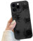 Black Sunflowers Floral Phone Case for iPhone 11 Pro, Black Cute Sunflowers Floral Pattern for Women Girls, Soft TPU Slim Profile Shockproof Protective Phone Case for iPhone 11 Pro