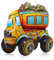 Folienballon 3D Stehend Auto, Luftballons Dirt Truck Junge Folienballons, Große Auto Ballon, Fahrzeuge Folienballon für Kinder Geburtstagsparty Dekoration Zubehör