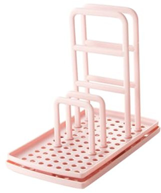 Cabilock Soporte para Esponjas De Cocina Rosa Escurridor De Plástico Multifuncional Soporte para Trapos De Cocina Ventosa Adecuado para Fregaderos