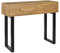 HOME DECO FACTORY, HD0431, Console moderna Calypso, Mobile da ingresso versatile con spazio di archiviazione ottimizzato, Design elegante per soggiorno o ufficio, Dimensioni 100x80x35 cm, Marrone Nero