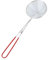 Zymoplas Espumadera para fideos caseros, cuchara colador de acero inoxidable, mango antideslizante, utensilios de cocina, accesorios de cocina, Rojo, Grande