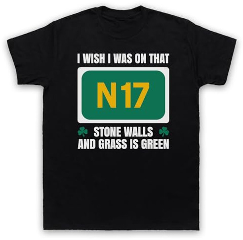 My Icon Art & Clothing Saw I Wish I was On That N17 Gaelic Folk Rock Doctors Mens T-Shirt
