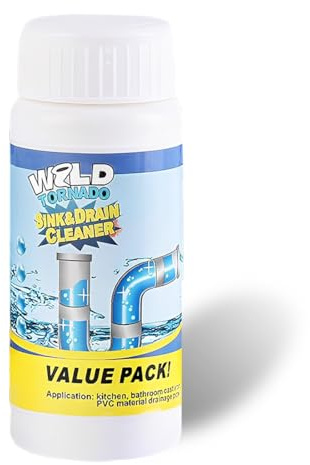 QOCUILC 2 Pcs Abflussreiniger Schaum Extra Stark,Rohrreiniger Extrem Stark,Unclogging Cleaner,Rohrreinigung,Für Küche,Bad,Toilette & Balkon Alle Rohre