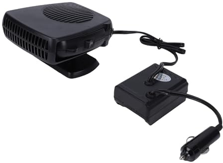 Itonash Ventilateur de Chauffage Automatique, Petit Radiateur Portable de 200 W avec 2 Sorties USB et Modes D'air Chaud Naturel, pour Voitures, Bureaux, Intérieur, Camping
