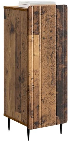 vidaXL Sideboard Altholz 34,5 x 33 x 92 cm Holzwerkstoff, Moderner WohnZimmerschrank, praktische Stauraum-Lösung, rechteckiges Design, minimalistisches Holz