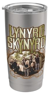 Lynyrd Skynyrd Foto Wappen Southern Country Vintage 70er Jahre Rock Doppelwandiger Edelstahl-Thermobecher