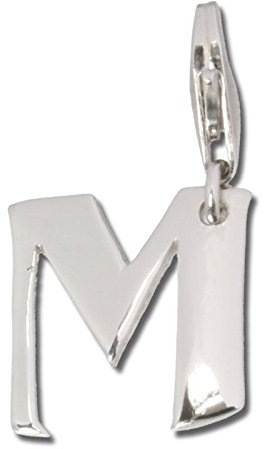 SilberDream Charm 925 Echt Silber Armband Anhänger Buchstabe M FC70M Silber Charmsschmuckanhänger