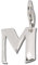 SilberDream Charm 925 Echt Silber Armband Anhänger Buchstabe M FC70M Silber Charmsschmuckanhänger