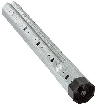 jarolift Arbre en acier télescopique pour arbre octogonal avec ouverture de clé 40mm (rainure à l'intérieur)