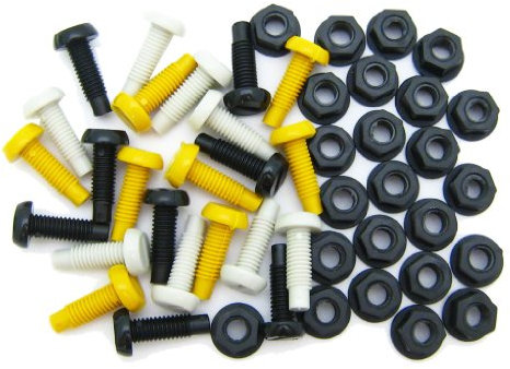 All Trade Direct 48 Pcs Number Plate Bolts Nuts Caps Screws Fitting Fix