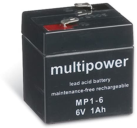 akku-net Bleiakku (multipower) MP1-6, 6V, Lead-Acid