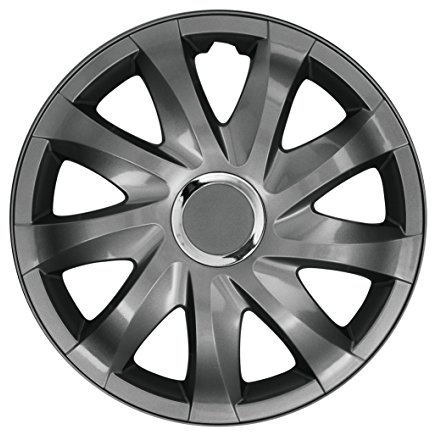 NRM DRIFT Graphite. 13 Zoll. (4 x Universal Radzierblenden/Radkappen)