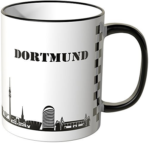 Motoking Tasse, Skyline Dortmund - SCHWARZ