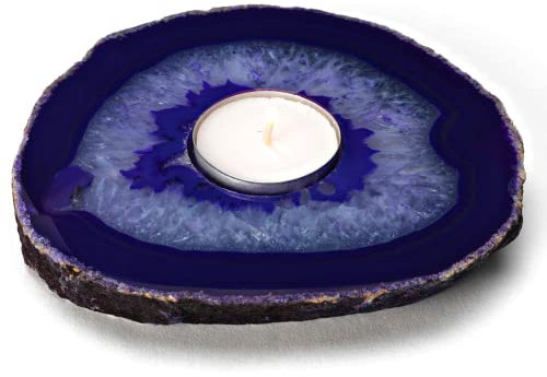 Achat Teelicht Kerzenständer - Violett