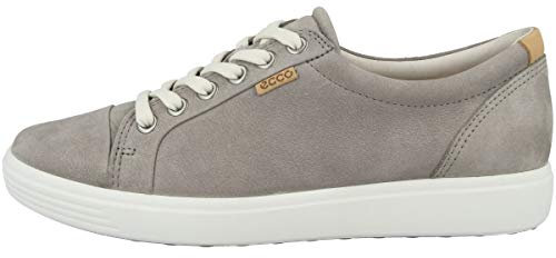 ECCO Damen Soft 7 Gtx Tie Schuhe, Warm Grey, 39 EU