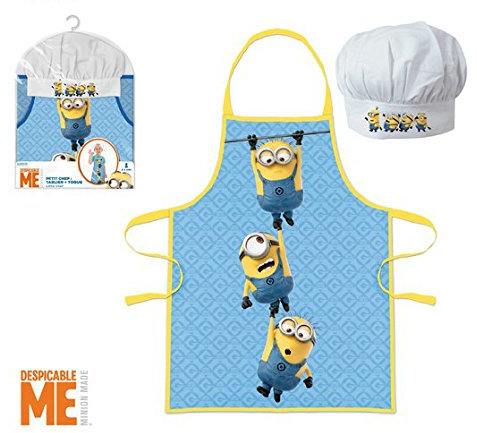 Ensemble petit cuisinier Minion ( toque et tablier)