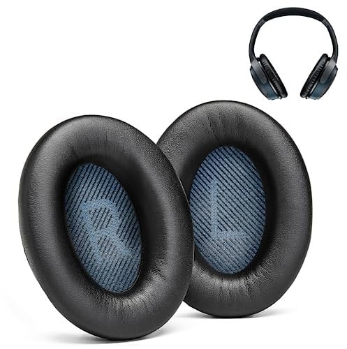 Ersatz-Ohrpolster für Bose SoundLink Around-Ear 2 Kopfhörer - Mit 'L und R' Schriftzug und der richtigen Farbe und Form Scrims (SLAE2, Schwarz)