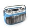 DETROIT DAB Radio Alarm Clock Bedside Mains Powered Or Battery DAB/DAB+/FM Retro Radio With LCD Display Clock Radio (Blue)