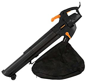 Thorx Soffiatore Aspiratore Elettrico 2500 Watt con Dispositivo di Triturazione Interno e Sacca 45 Litri