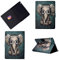 HUAWEI MediaPad T3 10 9.6-Inch Tablet 2017 Case - Cute Patterns Slim Lightweight Case Protective PU Leather with Card Slots for HUAWEI MediaPad T3 10 9.6-Inch Tablet 2017-elephant