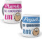 2 Tazas. Mamá te Queremos un Huevo y Papá te Queremos un Huevo