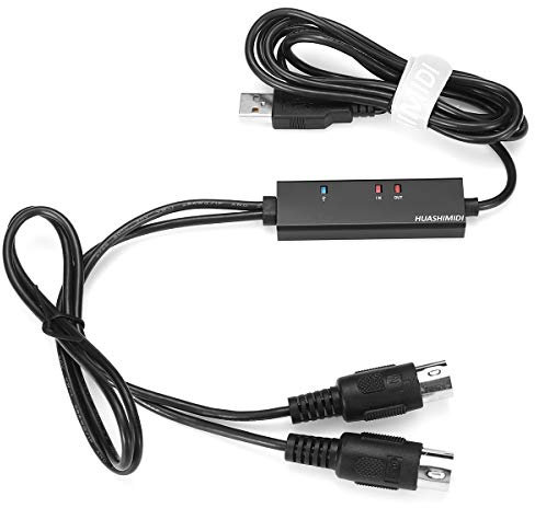 VIDOO Cable Pc Interface Cable Convertir para Piano Teclado/Tambor Electrónico