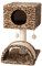 Zoofari Árbol rascador para gatos con taburete de fieltro de sisal de peluche, árbol para gatos con ruedas, escalera de sisal, árbol para escalar, árbol de juegos para tumbarse