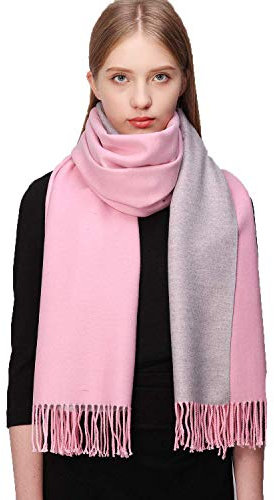 KGM Accessories Premium-Qualität, luxuriös, weicher als Kaschmir-Haptik, wendbarer Schal (rosa)