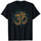 Psytrance Geschenkidee Goa Om Psychedelic T-Shirt, Unisex, Schwarz, S, Kurzarm, T-Shirt, Yoga, Psychedelic-om-symbol-t-shirt