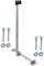 Premium X Basic X120-48 SAT TV Teleskop-Dachsparrenhalter 120cm Mast 48mm Stahl feuerverzinkt Dach-Sparren-Halterung für Satelliten-Antenne Satellitenschüssel Kabeldurchführung Mastkappe