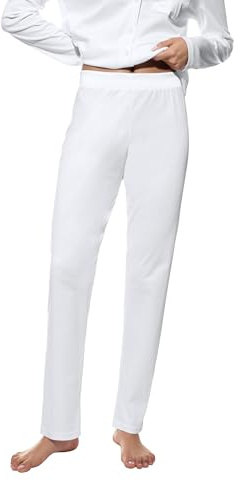 Mey Damen Pyjamahose Baumwolle Serie Malea | Legere Passform, Komfortbund, Langes Bein, Gr. 36-46