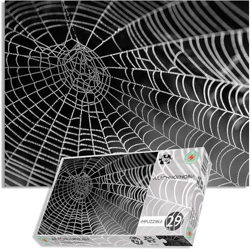 Hard Puzzles For Adults - Arachnophobia -1000 Piece Jigsaw Puzzle - For Adults - Challenging And Difficult - Halloween