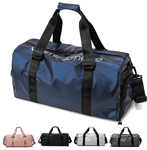 Sporttaschen für Damen und Herren, Reisetasche und Handtaschen - mit Schuhfach und Nassfach - Travel Bag für Sport, Fitnessstudio, Duffle Bag für Wochenendreisen (Blau)