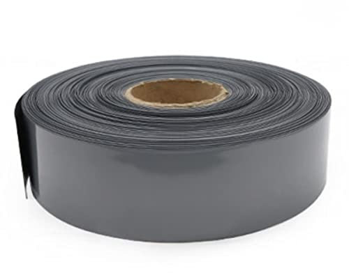 CTLH20 18650 Lipo Batterie Breite 85 120 130 150 180 210 220 230 280 mm PVC-Schrumpfschlauch Isolierte Folie Schutzhülle Kabelhülle Silbergrau, Breite 200 mm Durchmesser 127