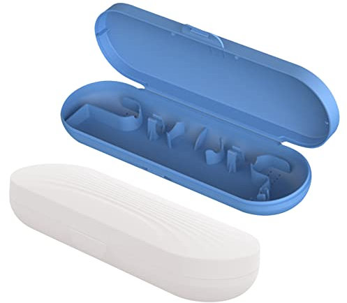 Cdemiy Custodia Spazzolino Elettrico, 2 pezzi Portatile Porta Spazzolino da Viaggio, Plastica Porta Spazzolino Elettrico da Viaggio, per Oral-B Philips Sonicare Viaggi dAffari in Campeggio