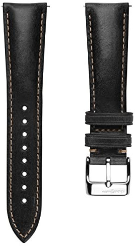 WatchGecko Vintage Highley Echtes italienisches Leder Ersatzarmband - Stilvoll und langlebig - 18mm, 19mm, 20mm, 21mm, 22mm