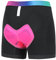 ZLRS Radunterhose Damen Fahrradhose Gepolstert 4D Atmungsaktiv Radlerhose Unterwäsche Fahrradunterhose Fahrradslip Fahrrad Unterhosen Regenbogenfarben M
