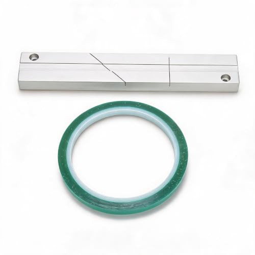 1/4 Tape Splicing Block, Reel to Reel 10 Zoll Tape Splicing Block, Open Reel Audio Splicing Kit mit Splicing Block und Splicing Tape für Revoxsonido