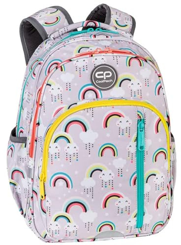 Coolpack E27601, Schulrucksack BASE RAINBOW TIME, Grey