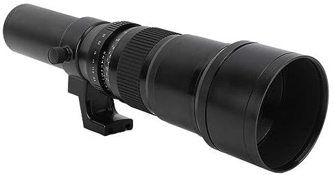 500mm Manual Focus Telephoto Lens for NX Mirrorless Cameras with T2 NX Mount Adapter Clear Image Accurate Alloy and Optical Glass (Black)